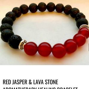 Lava stone with chakra gemstones Bracelets